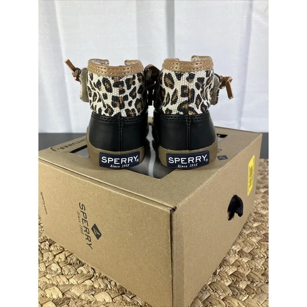 Sperry Quilted Saltwater Duck Boots Animal Multi Sz 1M